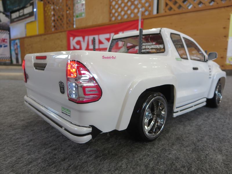 タミヤ txt-1 ボディ トヨタ ハイラックス LEDライト 改造品-